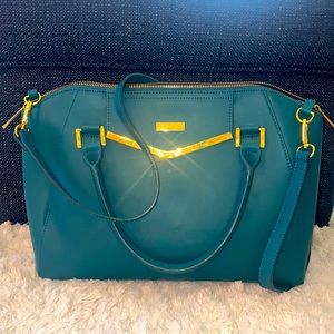 Joy & Iman Teal Large Handbag